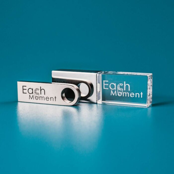 EachMoment USB Stick Storage options for family memories - choose from Luxury or Standard